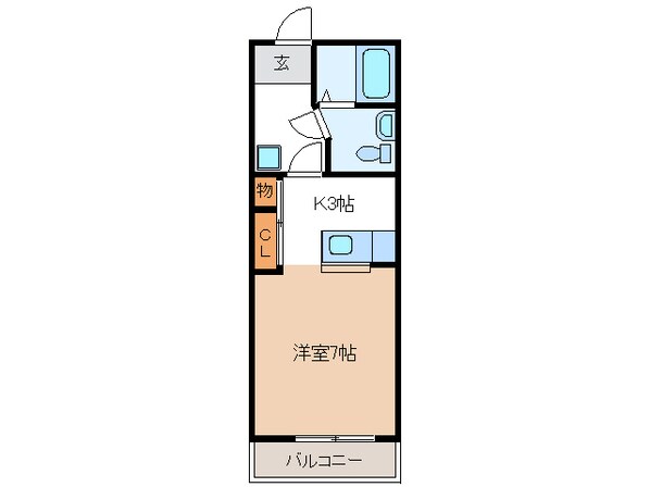 御嵩駅 徒歩8分 1階の物件間取画像